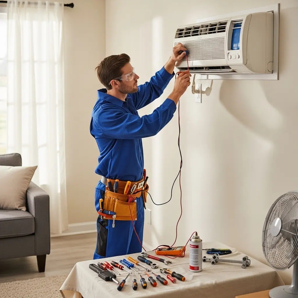Güngören Airfel Airfel klima gaz dolumu ve bakım – Enerji verimliliği artırıldı. - Teknik servis örneği